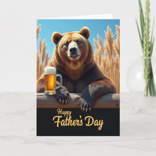 Ours Carte Douce pour la Fête des Pères