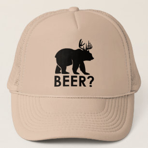 Ours + Cerfs communs = bière ? casquette de
