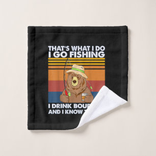 Ours C'Est Ce Que Je Fais Pour Pêcher Boire Bourb