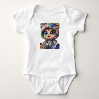 Ours Chibi mou en Sweat - shirt à capuche papillon