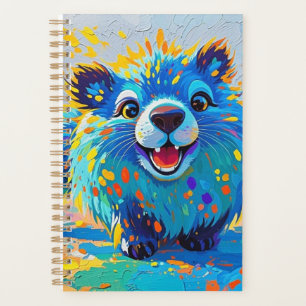 Ours coloré dessin animal abstrait