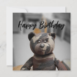 Ours d'anniversaire de carte