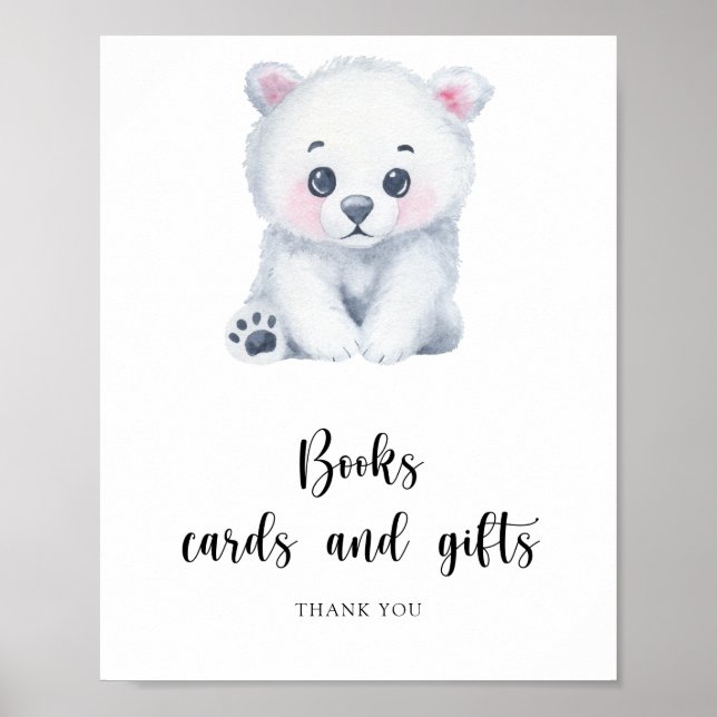 Ours de bébé polaire - livres cartes et affiche de (Devant)