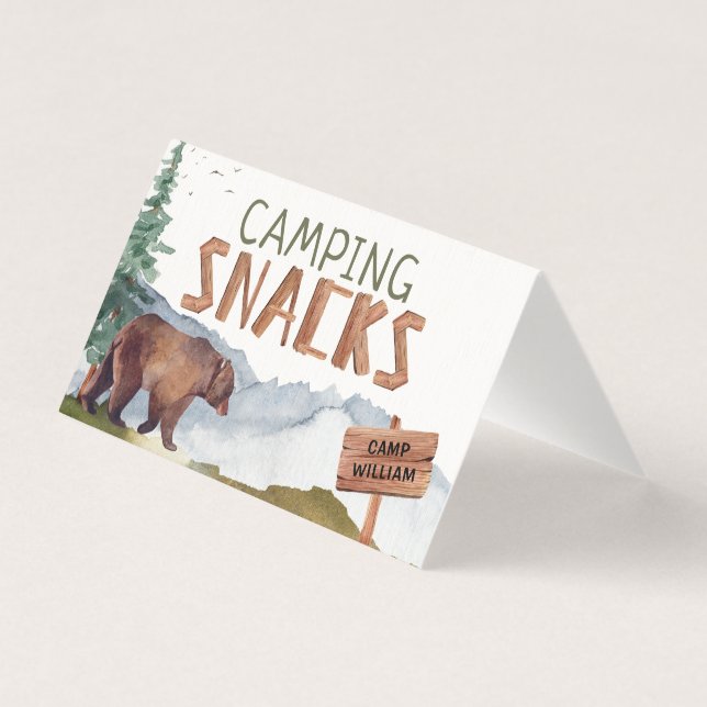 Ours de bois - Snacks en bois Carte Buffet des sig (Back)