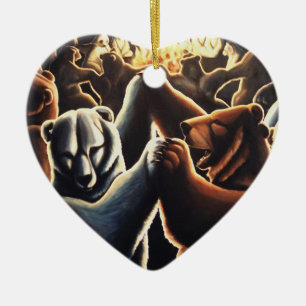 Ours de danse Ornement Multicultural Love Cadeaux