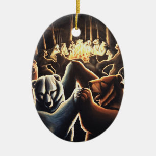 Ours de danse Ornement Multicultural Love Cadeaux