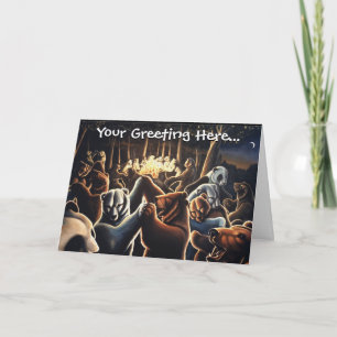 Ours de danse Salutation Cartes personnalisées Car