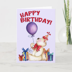 Ours de fête - Carte de voeux
