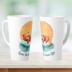 Ours de la vie fluviale   Mug en latte mou
