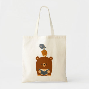 Ours de lecture de bande dessinée et sac mignons