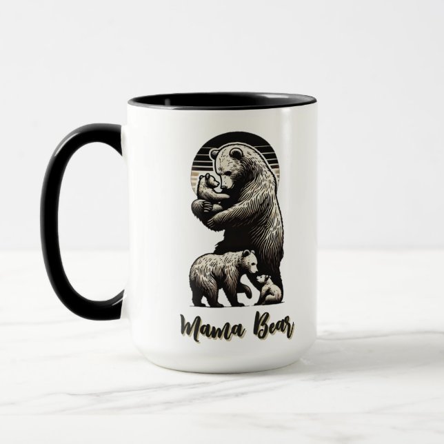 Ours de maman - Mug personnalisable (Gauche)