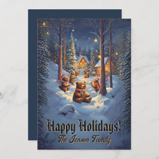 Ours de Noël 13, Joyeux Fêtes, Carte de Noël