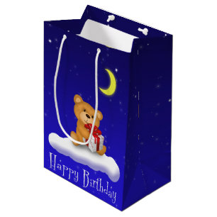 Ours de nounours avec le sac moyen de cadeau