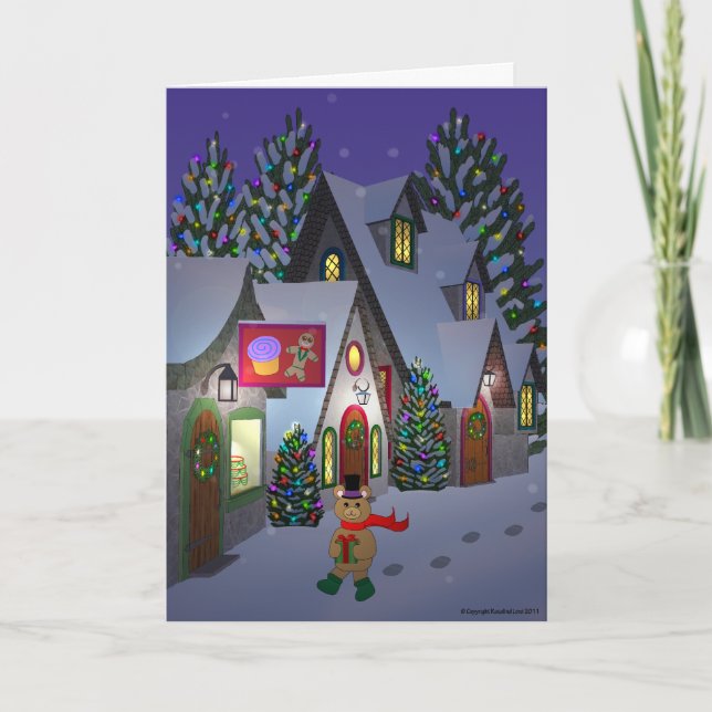 Ours de nounours dans la carte de ville (Devant)