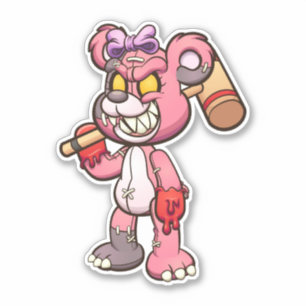Ours de pitié - Sticker Zombie