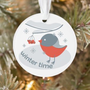 Ours d'hiver et baies de raies rouges