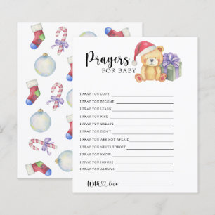 Ours d'hiver - Jeu de fête prières pour bébé