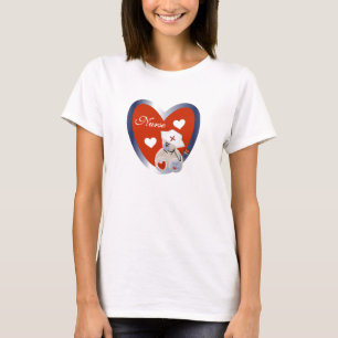Ours d'infirmière avec le T-shirts et les cadeaux