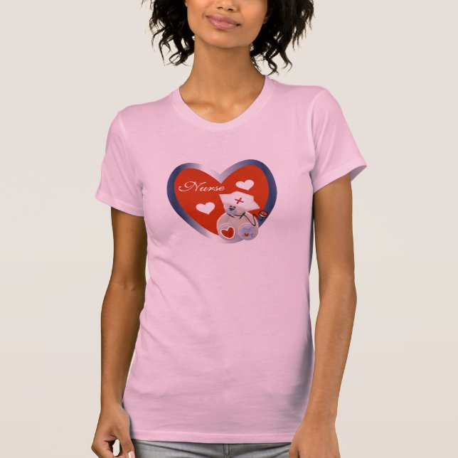 Ours d'infirmière avec le T-shirts et les cadeaux (Devant)