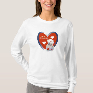 Ours d'infirmière avec le T-shirts et les cadeaux