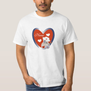 Ours d'infirmière avec le T-shirts et les cadeaux