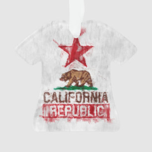 Ours drapeau de Californie en style peint