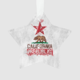 Ours drapeau de Californie en style peint