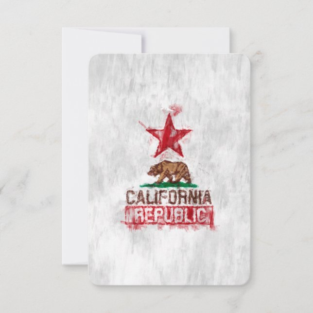 Ours drapeau de la République de Californie en sty (Devant)