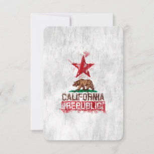 Ours drapeau de la République de Californie en sty
