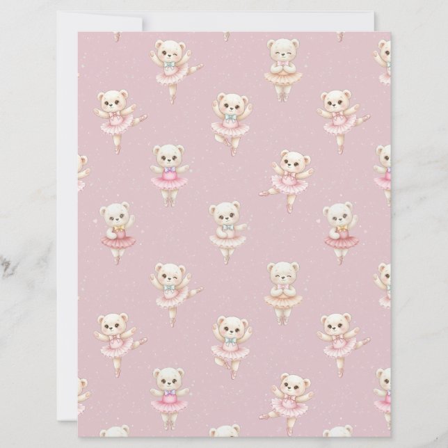 Ours en ballerine Teddy Rose Fab (Devant)