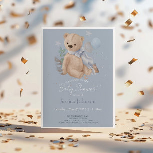 Ours en peluche Boho Invitation