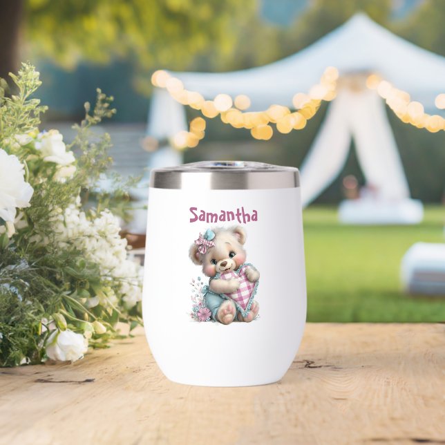Ours en peluche bouteille d'eau Baby Shower (Mariage (pivoté))