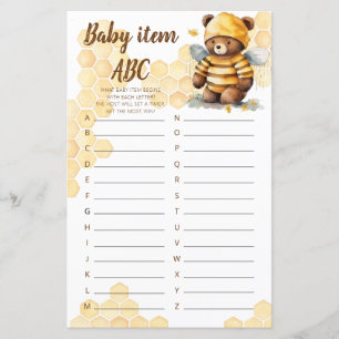 Ours en peluche en miel Brown Jeu Baby item ABC