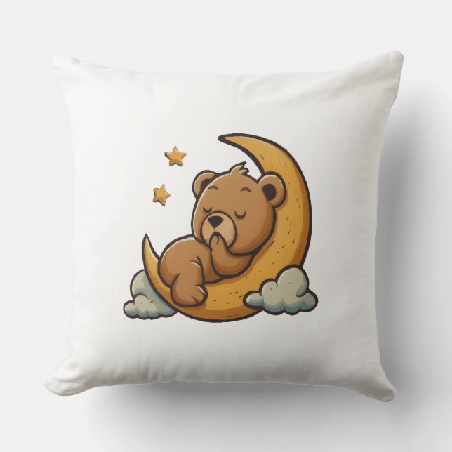 Ours en peluche et coussin ensemble Doux rêves (Recto)