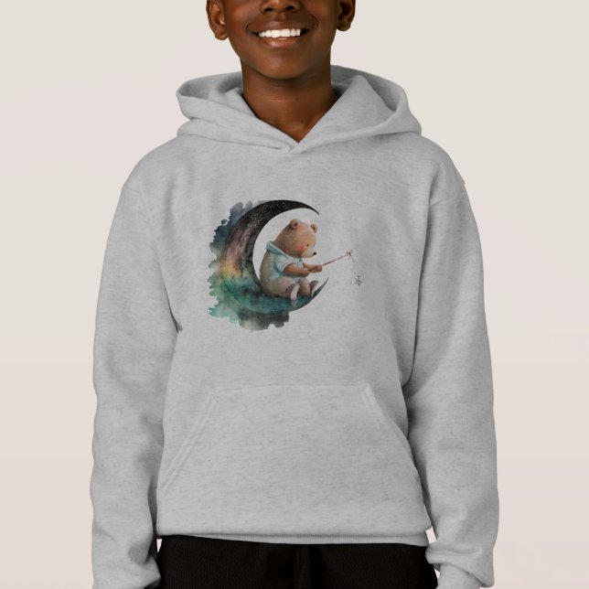 Ours en peluche mignon sur la Lune, Ours en carica (Devant)