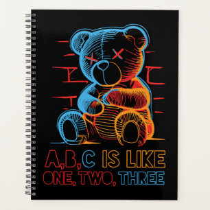 Ours en peluche Neon ABC