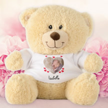 Personnalisé Baby Photo Texte Coeurs mignons