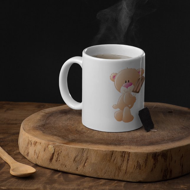 Ours En Teddy Avec Mug De Café En Bloc De Glace (Créateur téléchargé)