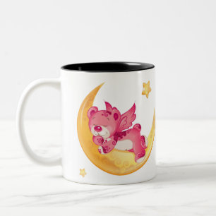 Ours En Teddy Sur La Mug De La Lune
