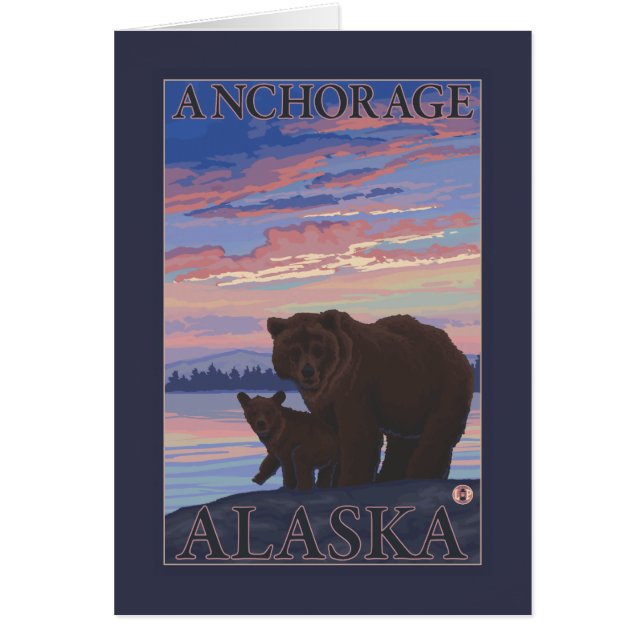 Ours et cub - Anchorage, Alaska (Devant)