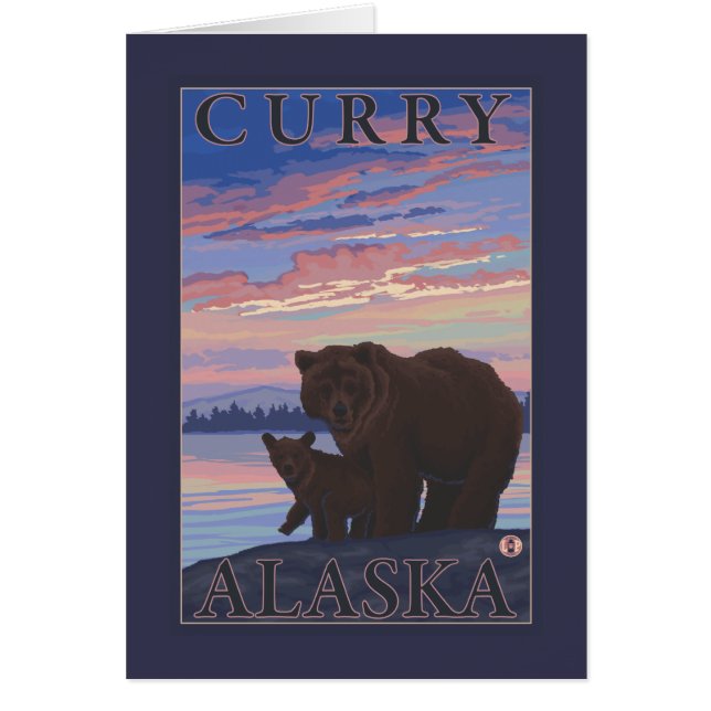 Ours et cub - Curry, Alaska (Devant)