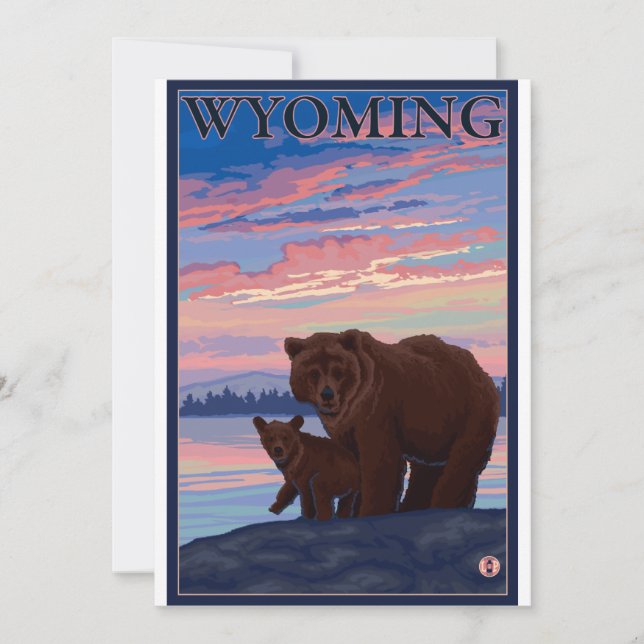 Ours et cub - Wyoming (Devant)