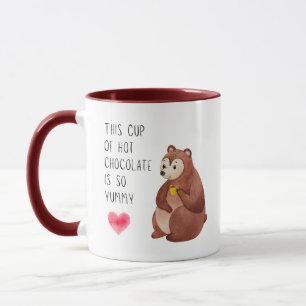 Ours et Fox Yummy Chocolat Chocolat Chaud Mug