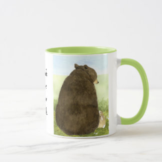 Ours et lapin - les amis ont votre dos ! Tasse