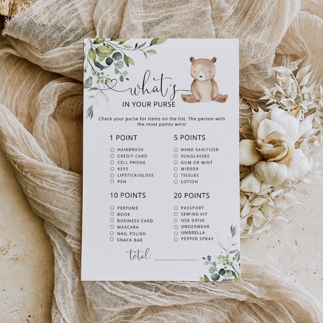 Ours Eucalyptus Whats dans votre sac à main (Créateur téléchargé)