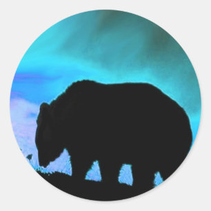 Ours Grizzly Animaux sauvages Stickers Faune