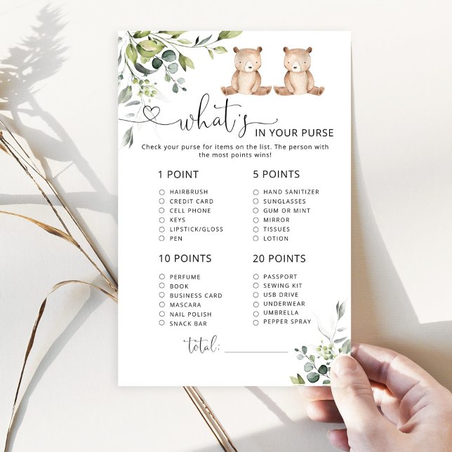 Ours jumeaux Eucalyptus Whats dans votre sac à mai (Créateur téléchargé)