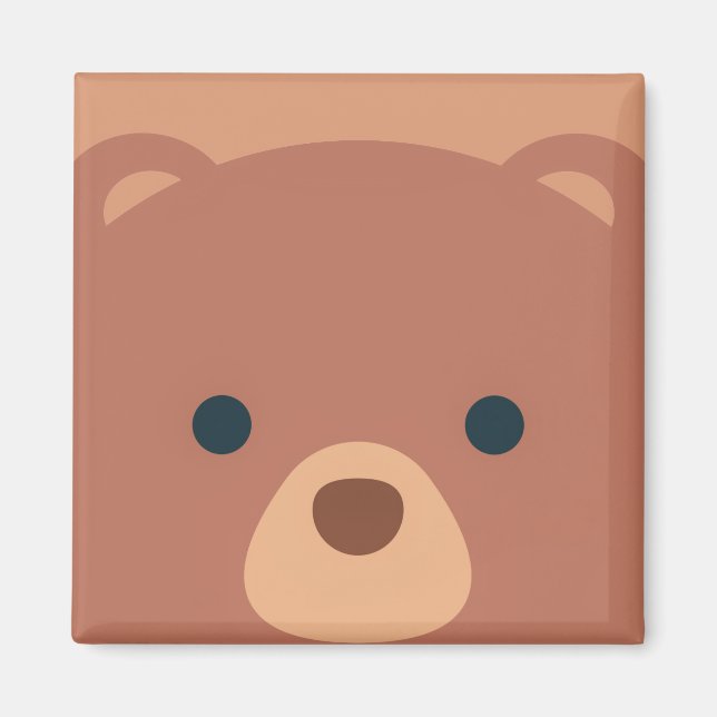 Ours mignon et Brown | Magnet (Devant)