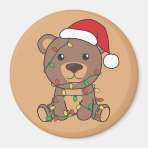 Ours Noël Animaux d'hiver Ours Aimant