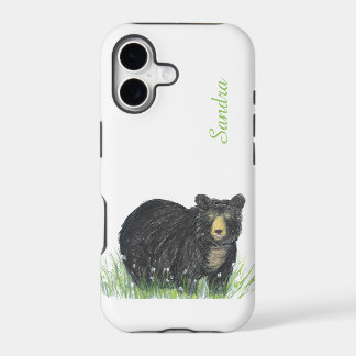 ours noir aquarelle